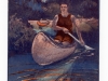 Canoeing at Rionido postcard